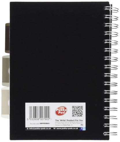 Pukka Pads SBPROBA5 A5 Project Book - Silver (Pack of 3