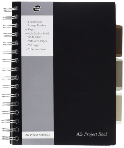 Pukka Pads SBPROBA5 A5 Project Book - Silver (Pack of 3