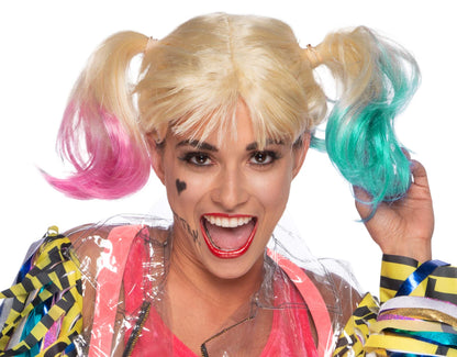Rubie's, Rubies Damen Perruque Harley Quinn Kostümzubehör Eine Größe Passt Allen Erwachsenen
