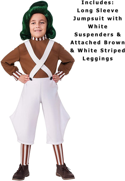 Rubie's Official Willy Wonka and The Chocolate Factory Oompa Loompa Childs Costume (Medium
