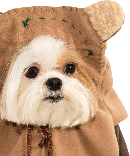 Rubie's Official Star Wars Ewok Pet Dog Costume Small, Neck to Tail 11", Chest 17" Halloween Halloween