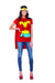 Rubie's Official DC Comics Wonder Woman Ladies Dress Up Kit, Super Hero Tshirt Top, Headpiece & Cape