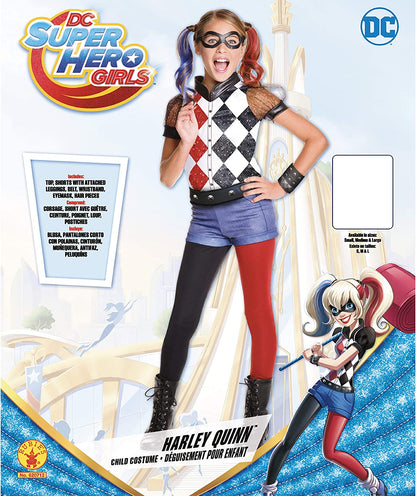 Rubies 620712 Disfraz Harley Quinn, Multicolor, 5-7 años, Talla M