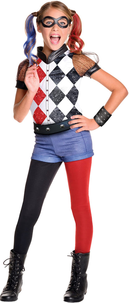 Rubies Déguisement officiel de super-héros DC Harley Quinn pour fille