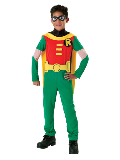 Boys Teen Titans Robin Fancy Dress Costume