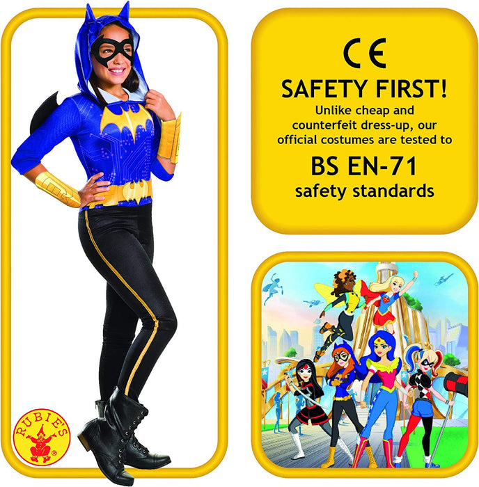 Rubies - I-620741L - Warner - Déguisement classique pour fille Superhéros Bat girl - 8-10 ans - Taille