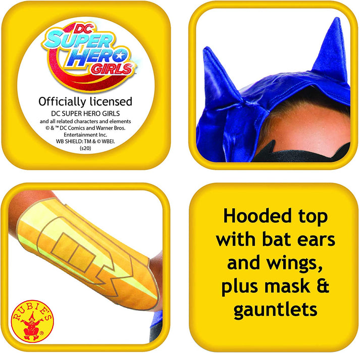 Rubies - I-620741L - Warner - Déguisement classique pour fille Superhéros Bat girl - 8-10 ans - Taille