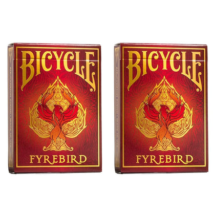 Bicycle Fyrebird Playing Cards - 1 Deck, Air Cushion Finish, Professional, Superb Handling & Durability, Great Gift For Card Collectors (Pack of 2) Standard (Pack of 2) Fyrebird