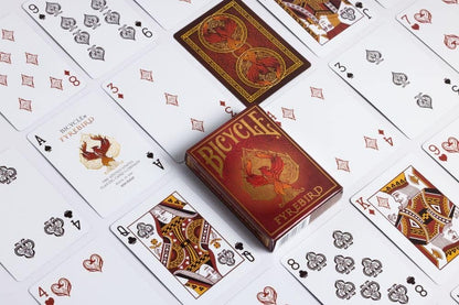 Bicycle Fyrebird Playing Cards - 1 Deck, Air Cushion Finish, Professional, Superb Handling & Durability, Great Gift For Card Collectors (Pack of 2) Standard (Pack of 2) Fyrebird