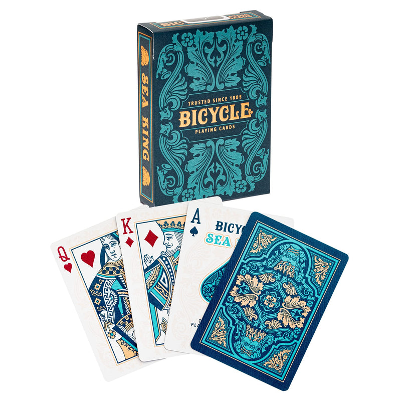 Bicycle Sea King Playing Cards - 1 Deck, Air Cushion Finish, Professional, Superb Handling & Durability, Great Gift For Card Collectors