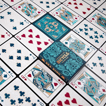 Bicycle Sea King Playing Cards - 1 Deck, Air Cushion Finish, Professional, Superb Handling & Durability, Great Gift For Card Collectors