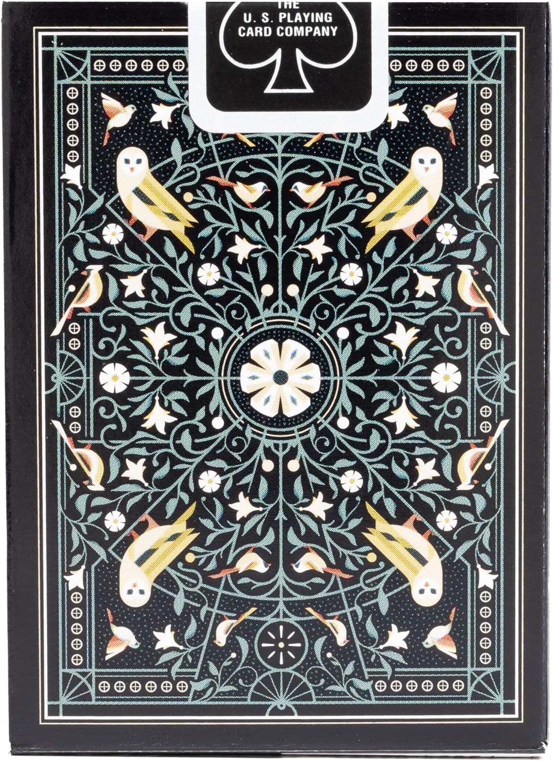 Bicycle Aviary Playing Cards - 1 Deck, Air Cushion Finish, Professional, Superb Handling & Durability, Great Gift For Card Collectors, Black,green