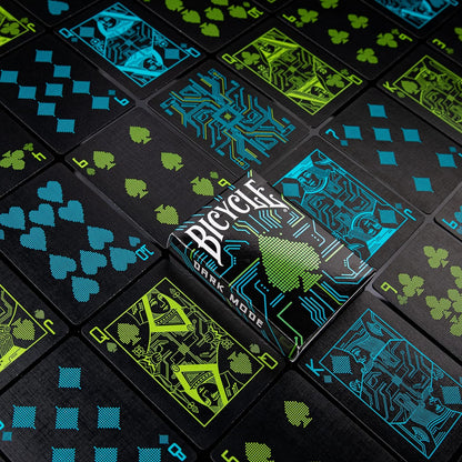 Bicycle Dark Mode Playing Cards - 1 Deck, Air Cushion Finish, Professional, Superb Handling & Durability, Great Gift For Card Collectors único Dark Mode