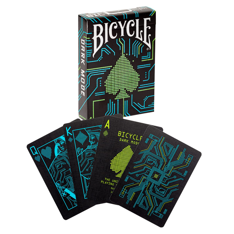 Bicycle Dark Mode Playing Cards - 1 Deck, Air Cushion Finish, Professional, Superb Handling & Durability, Great Gift For Card Collectors único Dark Mode