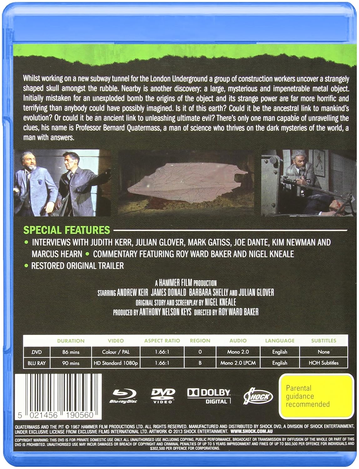 Hammer Horror-Quatermass & The Pit