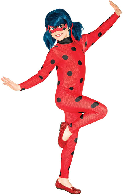 Rubie's Official Miraculous Ladybug Childs Classic Costume and Eye mask, Superhero
