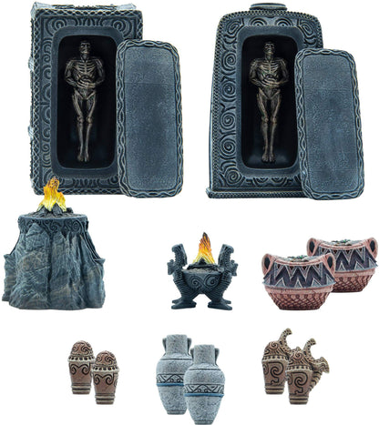 Modiphius Entertainment- The Elder Scrolls: Call To Arms-Bleak Falls Barrow Tomb Scatter Miniature Game (216261