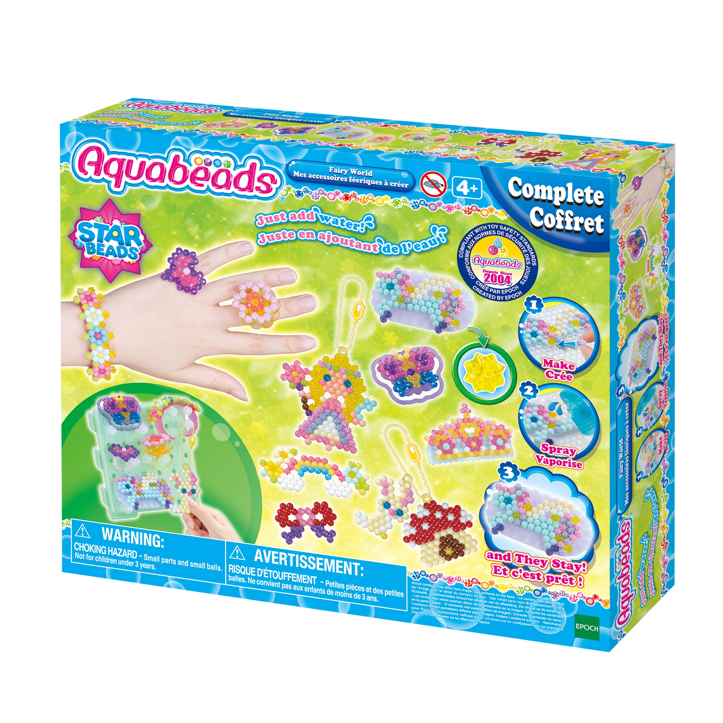 Aquabeads 31766 Fariy World & 31944 Mystic Unicorn Set, Multi Color