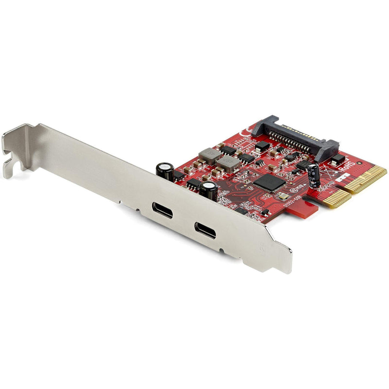 StarTech.com 2-Port USB 3.2 Gen 2x1 (10Gbps) PCIe Card - USB-C SuperSpeed PCI Express 3.0 x4 Host Controller Card - USB Type-C PCIe Add-On Adapter Card - USB C Expansion Card (PEXUSB312C3