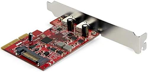 StarTech.com 2-Port USB 3.2 Gen 2x1 (10Gbps) PCIe Card - USB-C SuperSpeed PCI Express 3.0 x4 Host Controller Card - USB Type-C PCIe Add-On Adapter Card - USB C Expansion Card (PEXUSB312C3