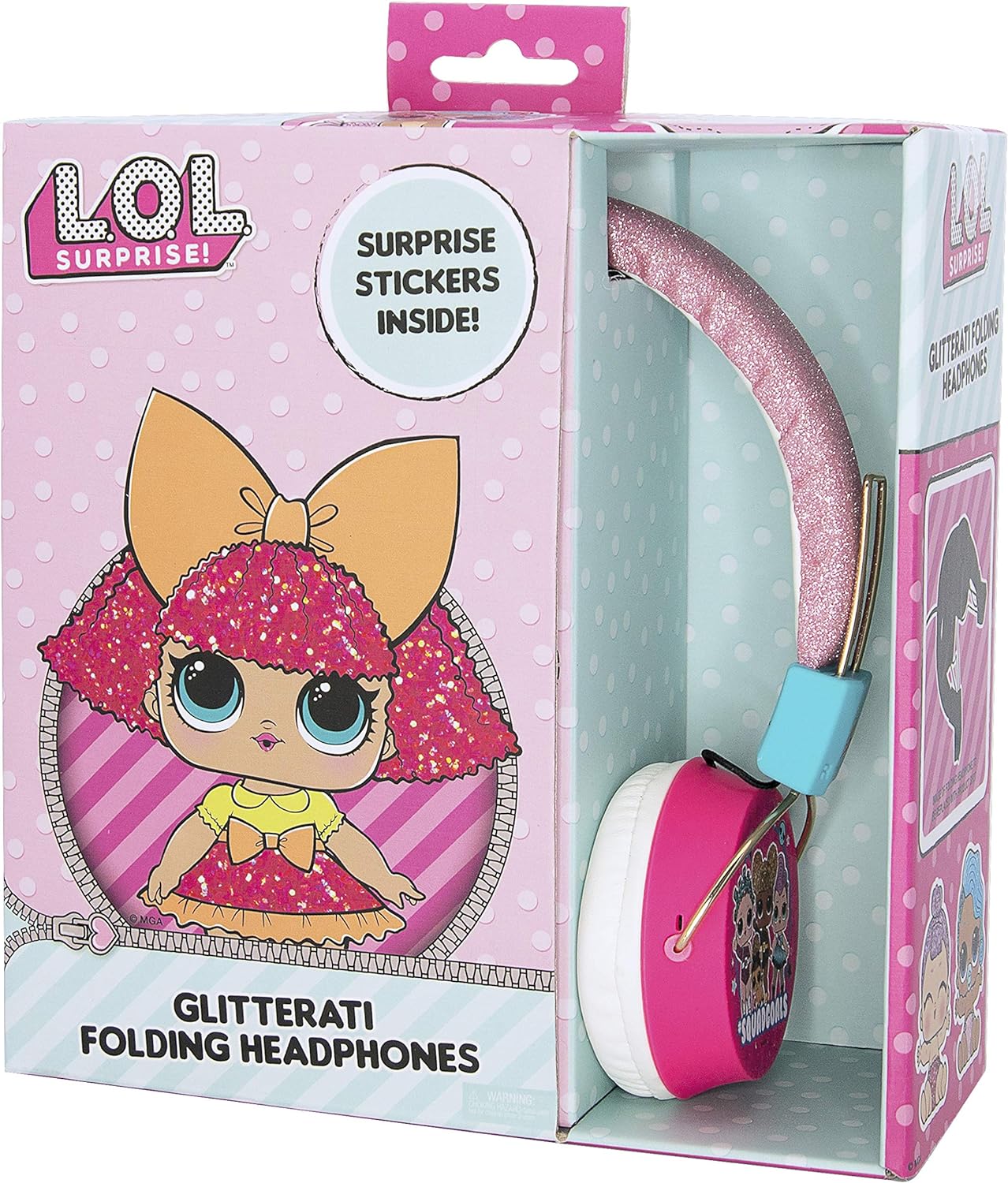 OTL - Auriculares con Cable Rosas LOL Surprise Squad Goals para Niños (PC