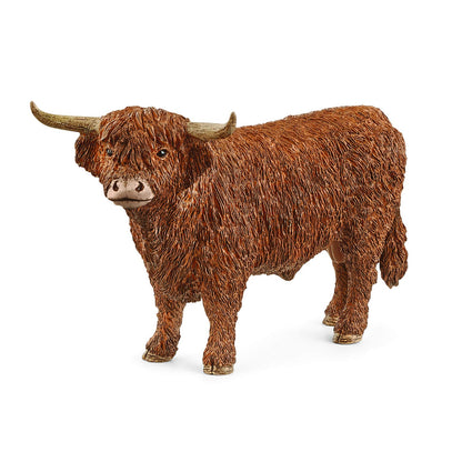 Schleich- Highland Bull Animal Farm World, Multicolor, M (13919