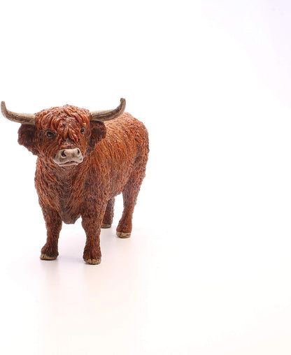 Schleich- Highland Bull Animal Farm World, Multicolor, M (13919