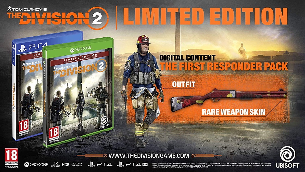 Tom Clancy's The Division 2 Limited Edition (PS4) PlayStation 4 Limited Edition