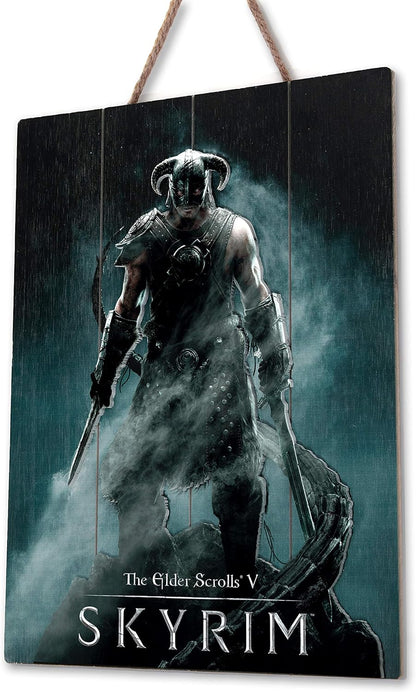 Doctor Collector Skyrim Dragonborn Woodarts 3D-Edición Limitada, temática Colores Mezclados con Tonos terrosos, 25L x 9.5W cm (DCSKY03