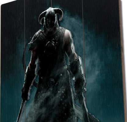 Doctor Collector Skyrim Dragonborn Woodarts 3D-Edición Limitada, temática Colores Mezclados con Tonos terrosos, 25L x 9.5W cm (DCSKY03