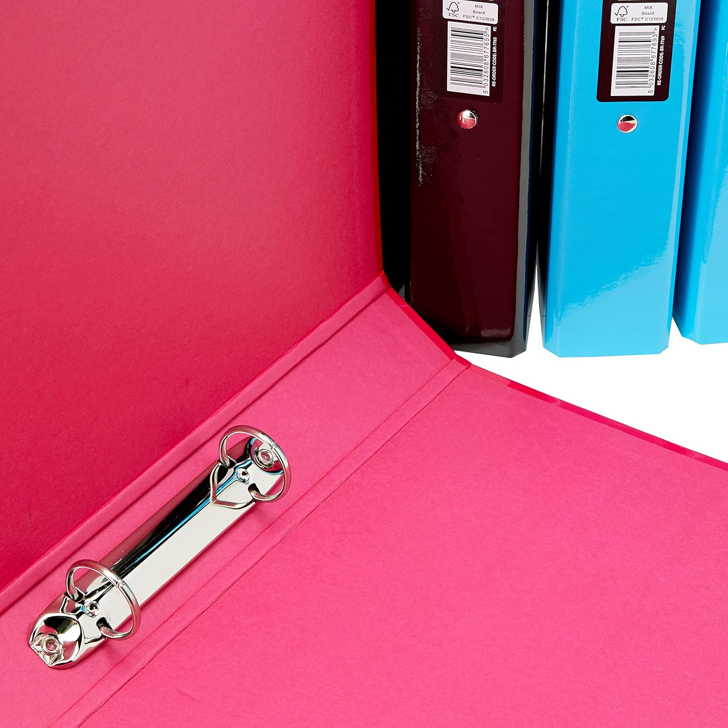 Pukka Brights Ring Binder, 2 O-Ring, A4, 25mm Rings, Assorted, Pack of 10