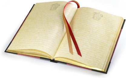 The Noble Collection Harry Potter Gryffindor Journal - 9.75in (25cm) Hardbound Lined with Gilded Edges and Die Cast Enameled Crest - Officially Licensed Film Set Movie Props Gifts