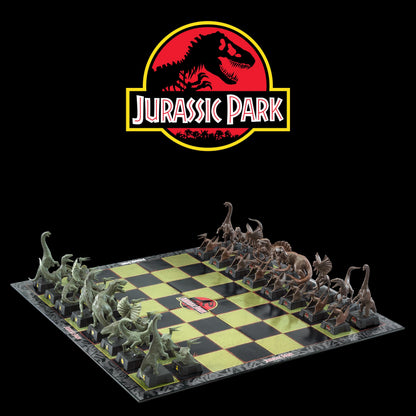 The Noble Collection Jurassic Park Chess Set - 32 Highly Detailed Plastic Chess Pieces - Officially Licensed Jurassic Park Film Set Movie Game Gifts Single