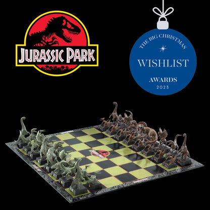 The Noble Collection Jurassic Park Chess Set - 32 Highly Detailed Plastic Chess Pieces - Officially Licensed Jurassic Park Film Set Movie Game Gifts Single