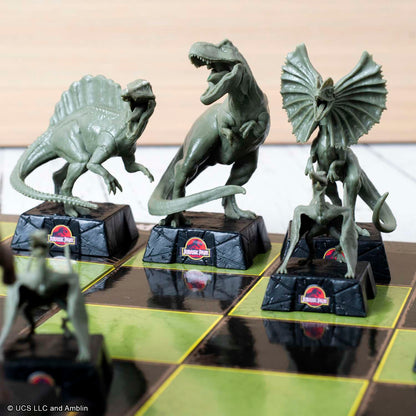 The Noble Collection Jurassic Park Chess Set - 32 Highly Detailed Plastic Chess Pieces - Officially Licensed Jurassic Park Film Set Movie Game Gifts Single