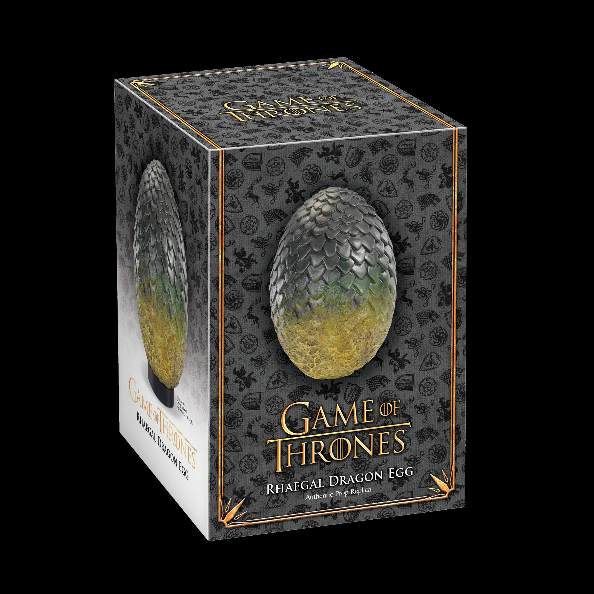The Noble Collection Game Of Thrones Rhaegal Egg - 11in (28cm) Hand Painted Dragon Egg - Officially Licensed TV Show Props Replicas Gifts