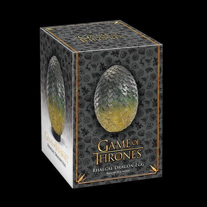 The Noble Collection Game Of Thrones Rhaegal Egg - 11in (28cm) Hand Painted Dragon Egg - Officially Licensed TV Show Props Replicas Gifts