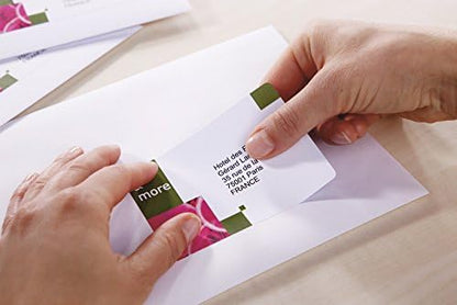 Avery Self Adhesive Address Mailing Labels, Inkjet Printers, 16 Labels per A4 Sheet, 400 labels, QuickDRY (J8162
