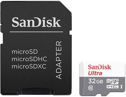 SanDisk Ultra microSDHC 32GB + SD Adapter 100MB/s Class 10 UHS-I