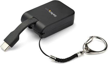 StarTech.com Compact USB C to HDMI Adapter - 4K 30Hz USB Type-C to HDMI Video Display Converter with Keychain Ring - USB-C DP Alt Mode to HDMI Monitor Dongle - Thunderbolt 3 Compatible (CDP2HDFC