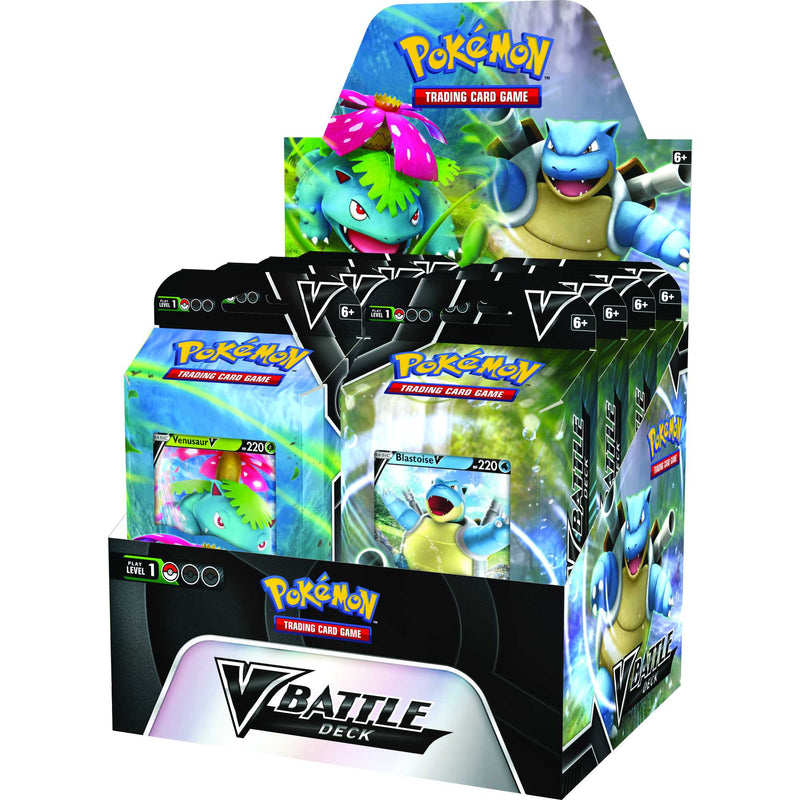 Pokémon | Venusaur V / Blastoise V Battle Deck (One at Random) | Card Game | Ages 6+ | 2 Players | 10+ Minutes Playing Time