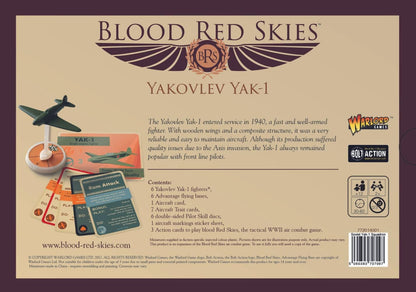 Blood Red Skies Yakolev Yak-1 Squadron 1:200 WWII Mass Air Combat War Game
