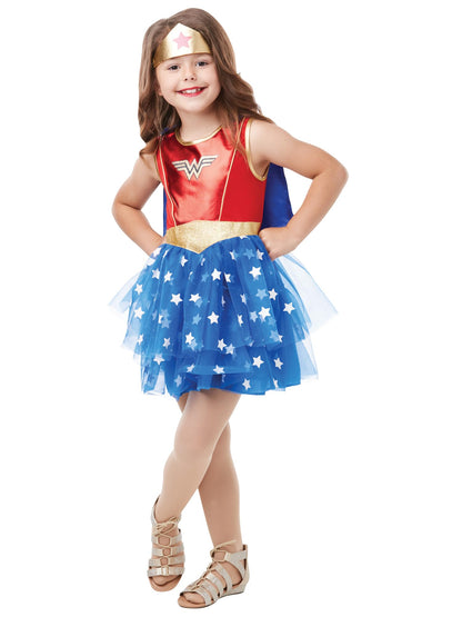 Rubie's Official DC Wonder Woman Premium Child Costume, Superhero Fancy Dress