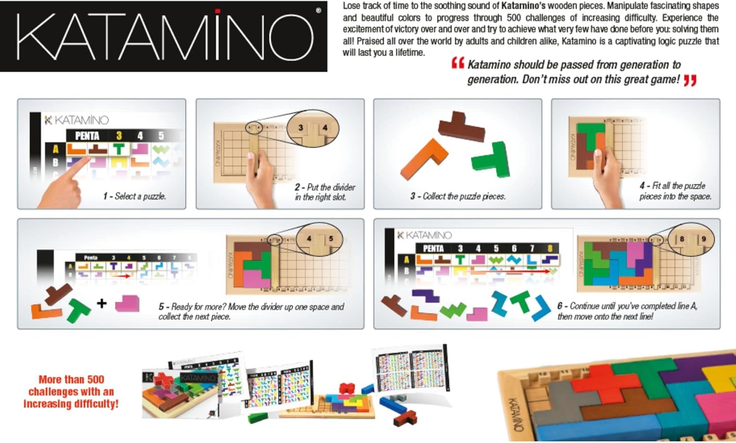 Gigamic Katamino Classic Puzzle and Game
