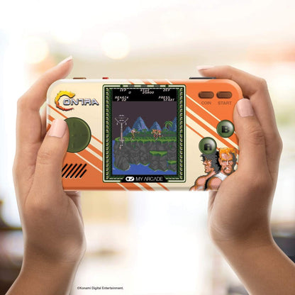 My Arcade Contra Pocket Contra and Super Contra, CO/VS Link for CO-OP Action, Full Color Display (DGUNL-3281) - Electronic Games & My Arcade Pocket Player Handheld Game Console Contra + Game Console