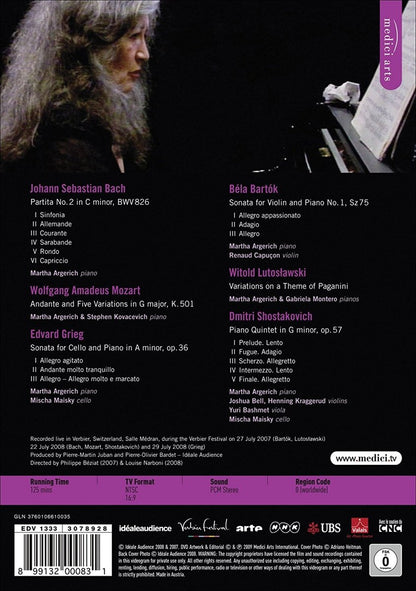 Martha Argerich: Live at Verbier Festival - Bach/Mozart/Grieg/Bartok/Lutoslawski/Shostakovich