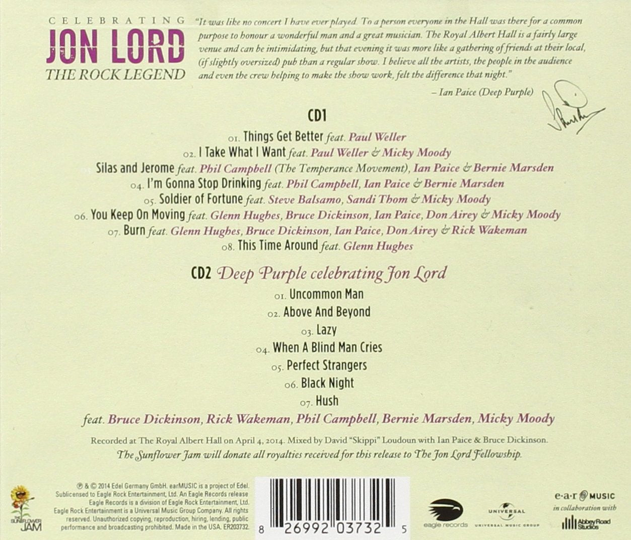 Jon Lord-Celebrating Jon Lord Rock Legend