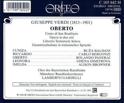 Oberto (Gardelli, Bavarian Radio)