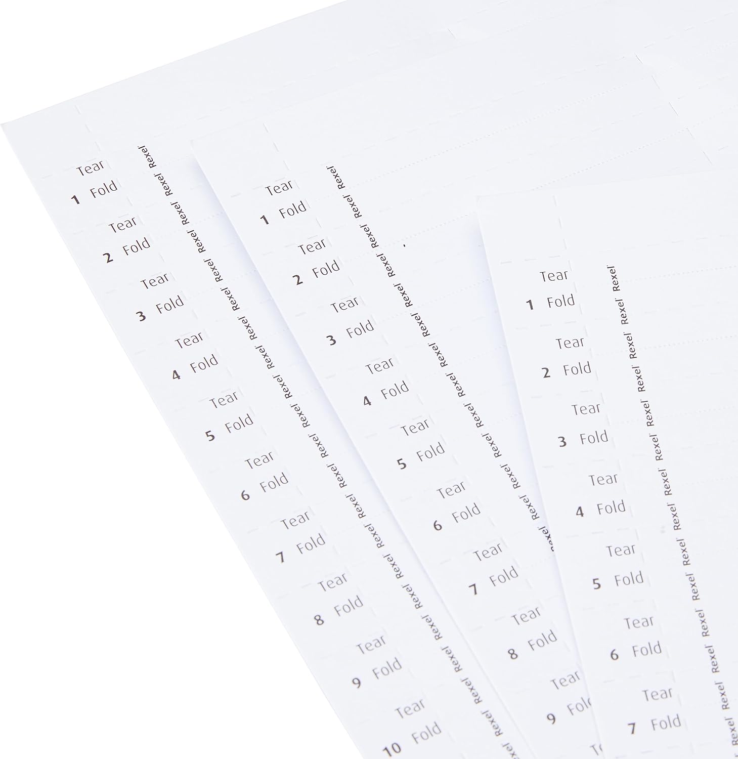 Rexel Crystalfile Lateral 275 Tab Inserts White (Pack of 57) 78370