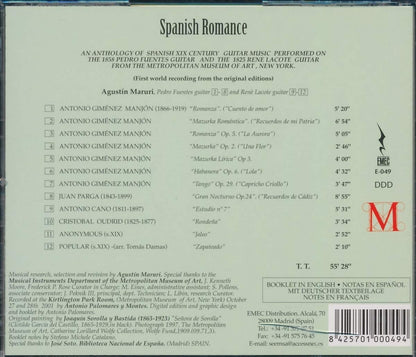 Music Of Spanish Romance